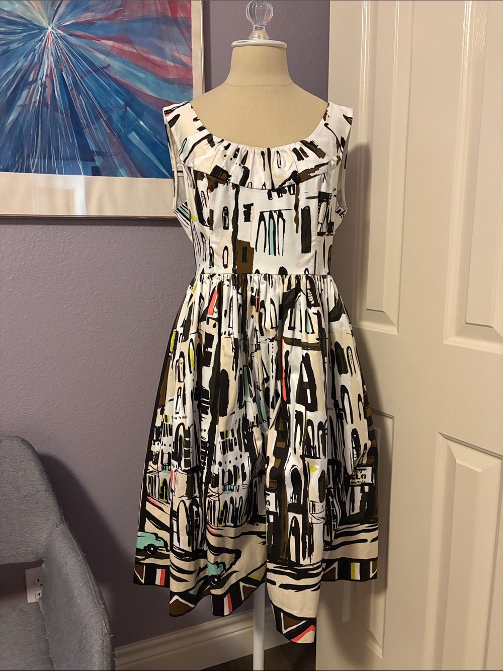 kate spade Havana Cityscape Dress